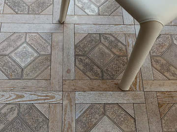 ESSENCE - QUADROTTA 1 - Marble flooring with wood effect by Lithos Mosaico Italia - view 2